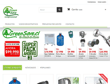 Tablet Screenshot of greensave.cl